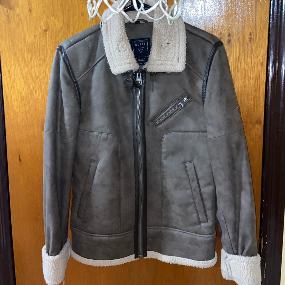 NWOT Guess Leather Coat